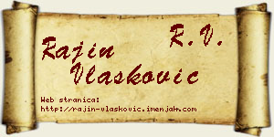 Rajin Vlašković vizit kartica